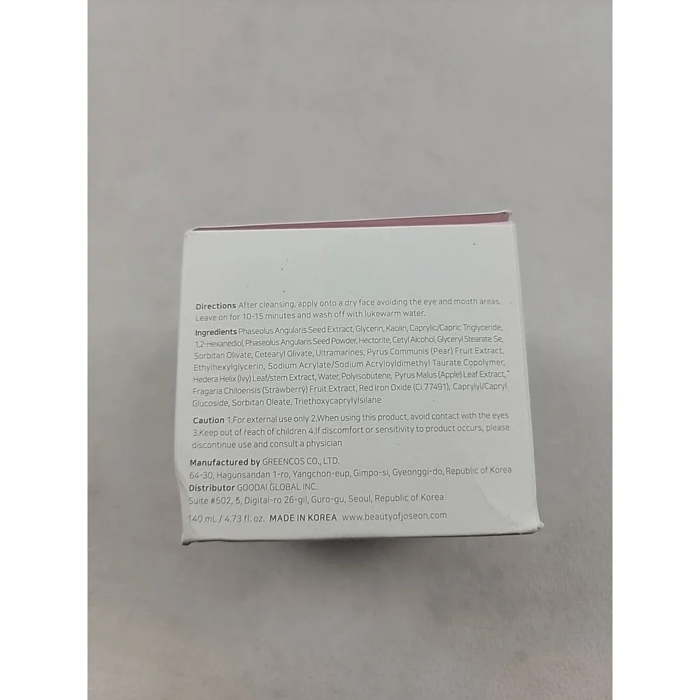 Korean Beauty Of Joseon Refreshing Red Bean Pore Mask 4.73oz 140 mL Exp: 05/2027